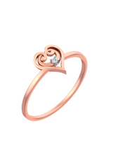 18K Gold & Diamond Ring For Women KSK178